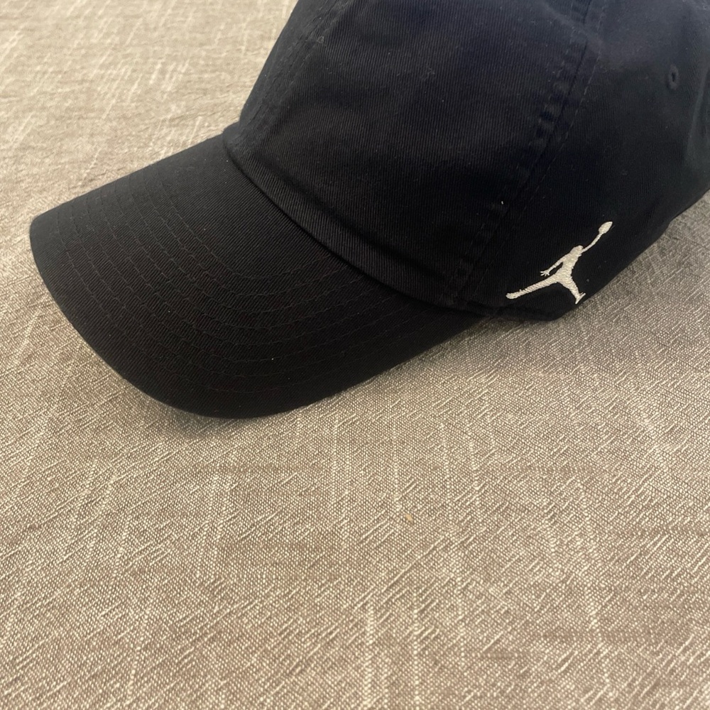 Jordan Black Cap with White Logo